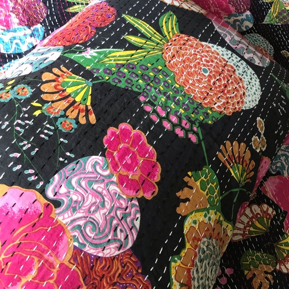 Hand Stitched Indian Kantha Standard Pillo… - Picture 6 of 6
